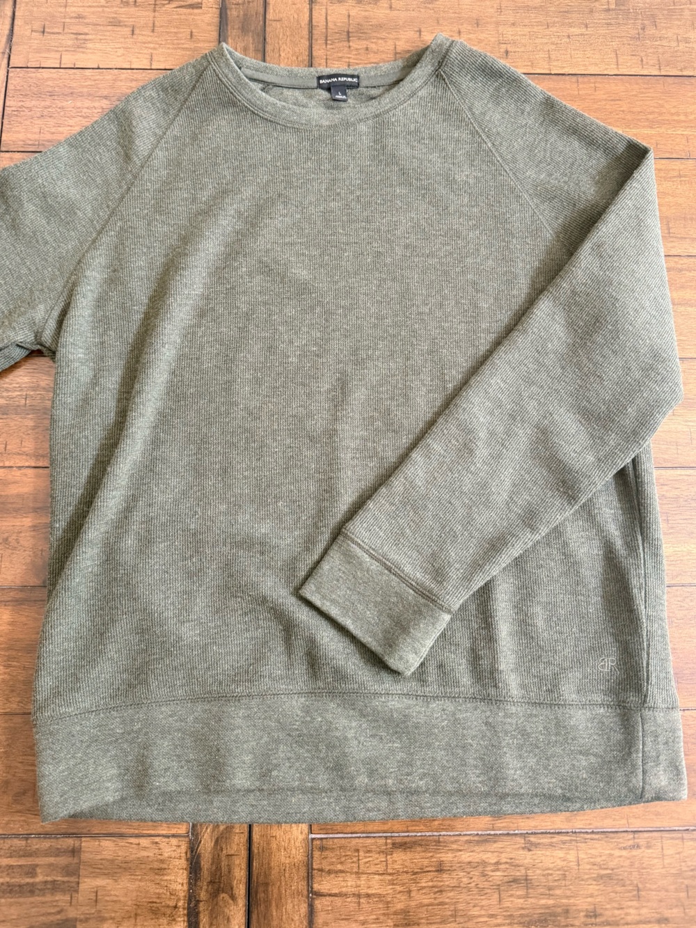 Banana Republic Men's Crewneck Sweater in Olive